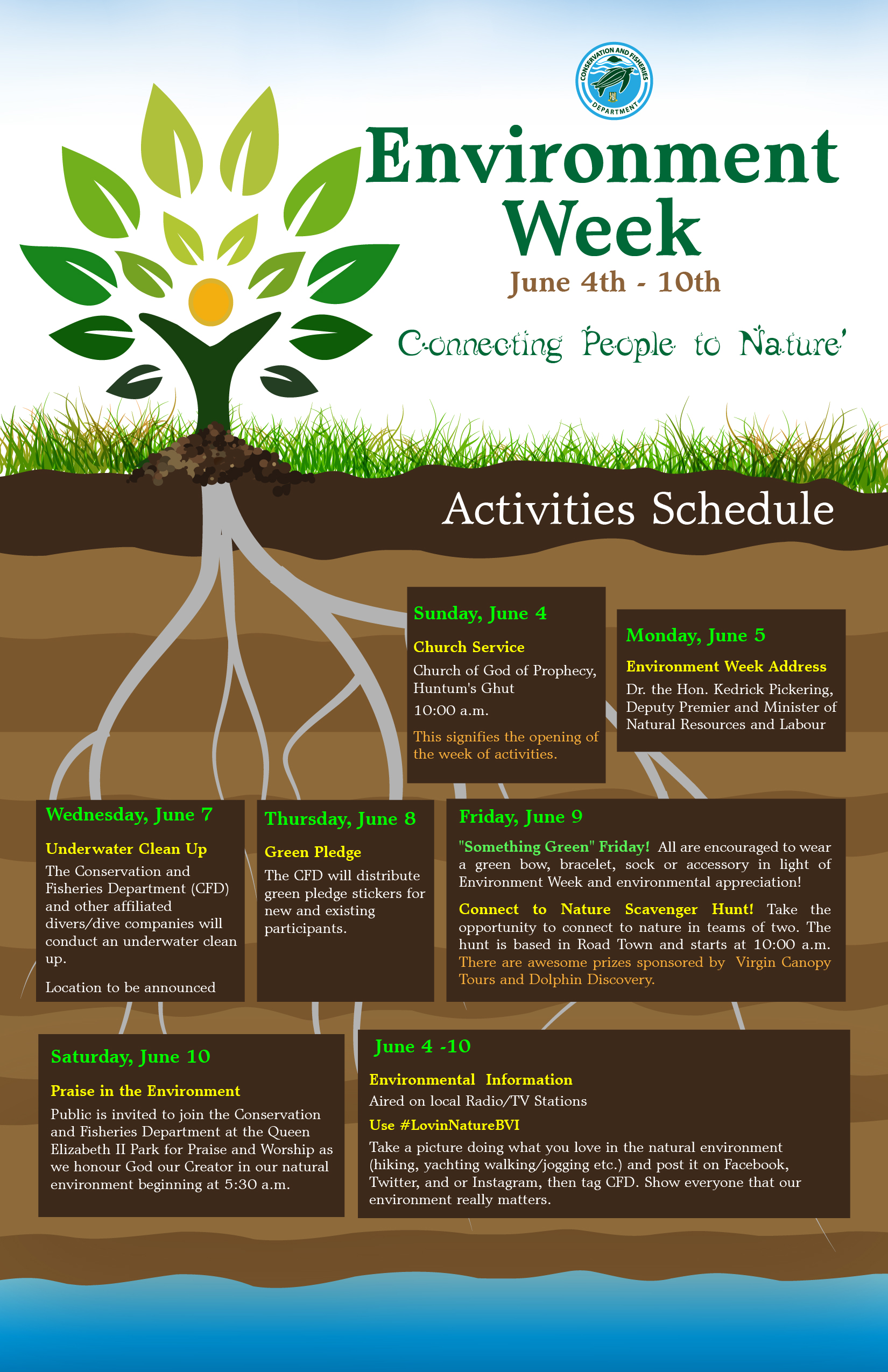 Connect To Nature For Environment Week 2017 Government of the Virgin